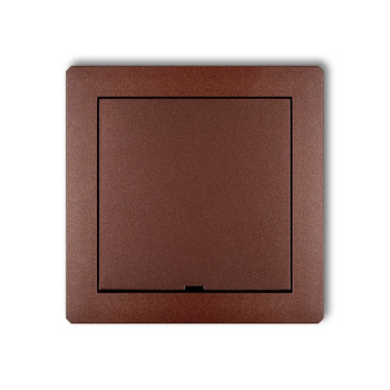 Ramka pośrednia z zaślepką Karlik seria DECO prod. uzupełniające 9DRPZ kolor brązowy metalik