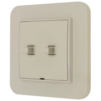 Włącznik roletowy w stylu USA ramka zaokrąglona seria Mini kolor taupe