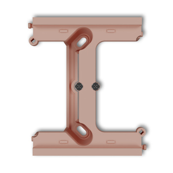 Moduł rozszerzający puszkę natynkową pojedynczą, składaną do ramek wielokrotnych MINI Karlik seria MINI 62DPU-2 kolor łososiowy