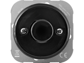 Ściemniacz oświetlenia LED 'Retro ceramic', max. 250W (150W LED) WIFI, TUYA, czarny