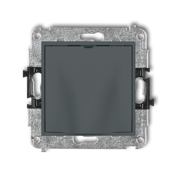 Mechanizm wypustu kablowego Karlik seria ICON 28IWPK kolor grafitowy mat