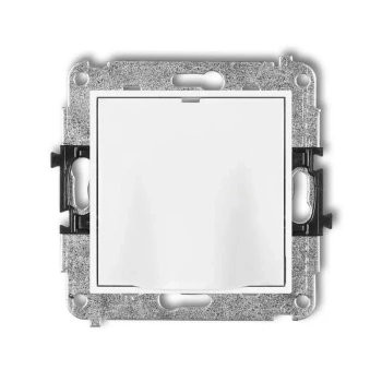 Mechanizm wypustu kablowego Karlik seria MINI 25MWPK kolor biały mat