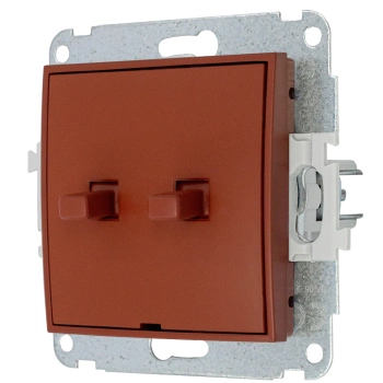 Mechanizm łącznika świecznikowego w stylu amerykańskim Karlik seria MINI 63MWPUS-2 kolor terakota