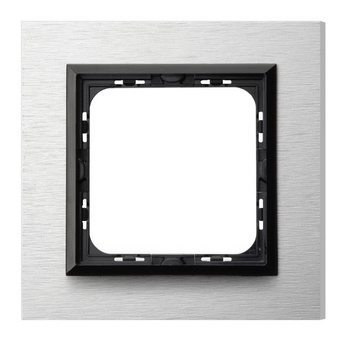 Ramka pojedyncza seria SONATA kolor Szczotkowane Aluminium symbol R-1RAC/62/25