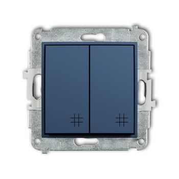 Mechanizm łącznika podwójnego krzyżowego Karlik seria ICON 64IWP-66 kolor navy blue