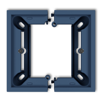 Puszka natynkowa pojedyncza, składana MINI Karlik seria MINI 64DPU-1 kolor navy blue