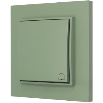 Włącznik dzwonkowy z ramką prostą seria MINI kolor szałwiowy