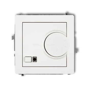 Mechanizm elektronicznego regulatora temperatury z czujnikiem podpodłogowym Karlik seria DECO DRT-1 kolor biały