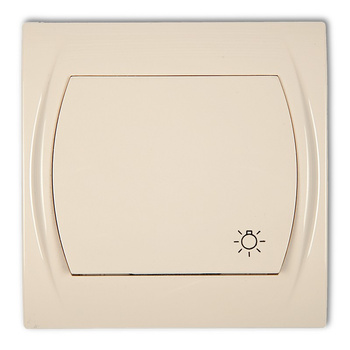 Łącznik zwierny światło Karlik seria LOGO 1LWP-5 kolor beżowy