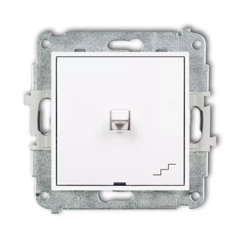 Mechanizm łącznika schodowego w stylu amerykańskim Karlik seria MINI MWPUS-3 kolor biały