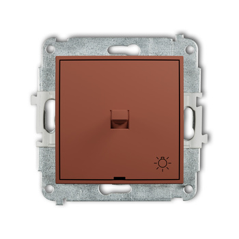 Mechanizm łącznika zwierny światło w stylu amerykańskim Karlik seria ICON 63IWPUS-5 kolor terakota