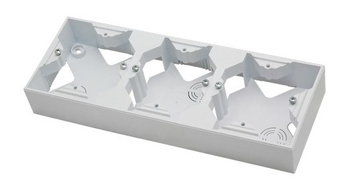 Puszka instalacyjna potrójna seria ARIA kolor Biały symbol PNP-3U/00