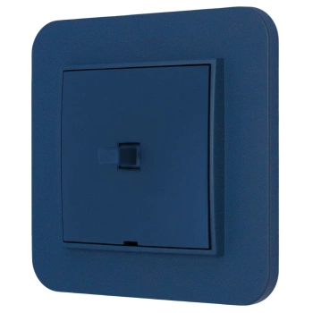 Włącznik pojedynczy w stylu USA ramka zaokrąglona seria Mini kolor navy blue