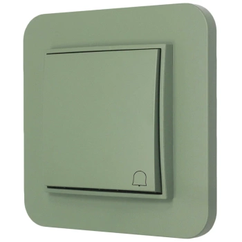 Włącznik dzwonkowy z ramką zaokrągloną seria MINI kolor szałwiowy