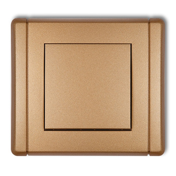 Łącznik jednobiegunowy Karlik seria FLEXI 8FWP-1 kolor złoty metalik