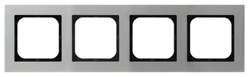 Ramka poczwórna aluminium seria SONATA kolor Aluminium symbol R-4RA/35
