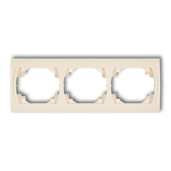 Ramka pozioma potrójna Karlik seria LOGO 1LRH-3 kolor beżowy