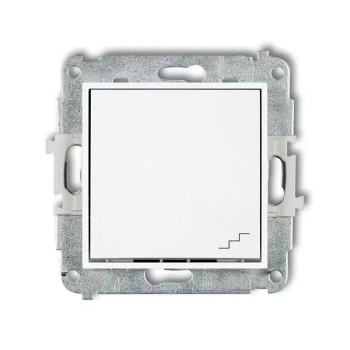 Mechanizm łącznika schodowego Karlik seria MINI 25MWP-3 kolor biały mat