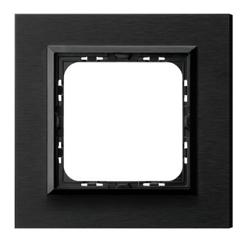 Ramka pojedyncza seria SONATA kolor Szczotkowany antracyt symbol R-1RAC/64/25