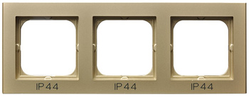 Ramka potrójna do łączników IP-44 seria SONATA kolor Szampański złoty symbol RH-3R/39