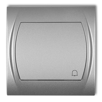 Łącznik zwierny dzwonek Karlik seria LOGO 7LWP-4 kolor srebrny metalik