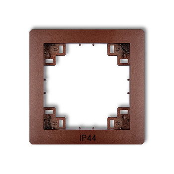 Ramka pośrednia do łączników IP44 Karlik seria prod. uzupełniające 9DRPH kolor brązowy metalik