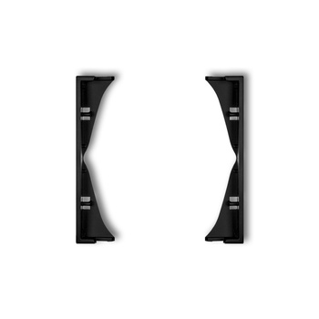 Ramka pośrednia do gniazd podwójnych Karlik seria ICON prod. uzupełniające 12IRP-2 kolor czarny mat