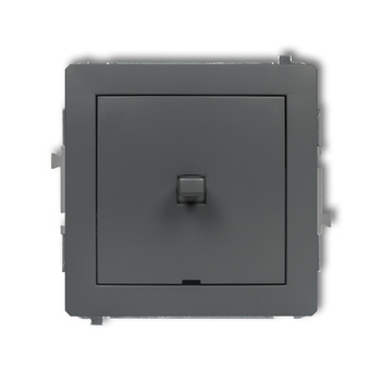 Mechanizm łącznika schodowego w stylu amerykańskim bez piktogramu Karlik seria DECO 28DWPUS-3.1 kolor grafitowy mat