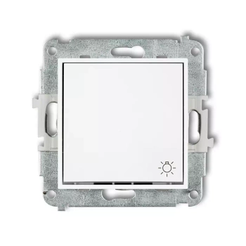 Mechanizm łącznika zwierny światło Karlik seria ICON IWP-5 kolor biały