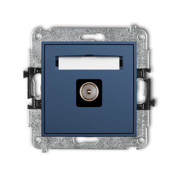Mechanizm gniazda antenowego pojedynczego TV Karlik seria ICON 64IGTV-1 kolor navy blue