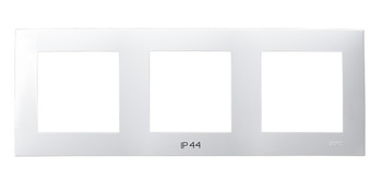 Ramka potrójna do łączników IP-44 seria SZAFIR kolor Biały symbol RH-3Z/00