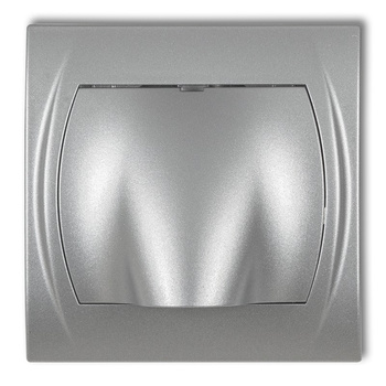 Wypust kablowy Karlik seria LOGO 7LWPK kolor srebrny metalik