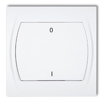 Łącznik dwubiegunowy Karlik seria LOGO LWP-9 kolor biały