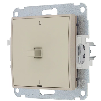 Mechanizm łącznika dwubiegunowego w stylu amerykańskim Karlik seria MINI 60MWPUS-9 kolor taupe