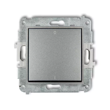 Mechanizm łącznika dwubiegunowego Karlik seria MINI 7MWP-9 kolor srebrny metalik