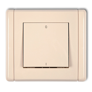 Łącznik dwubiegunowy Karlik seria FLEXI 1FWP-9 kolor beżowy