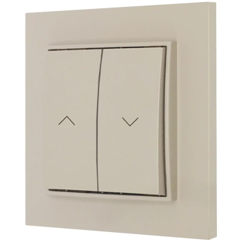 Włącznik roletowy z blokadą z ramką prostą seria MINI kolor taupe