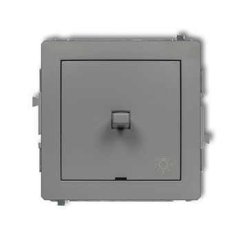 Mechanizm łącznika zwierny światło w stylu amerykańskim Karlik seria DECO 27DWPUS-5 kolor szary mat