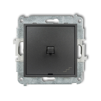 Mechanizm łącznika schodowego w stylu amerykańskim Karlik seria ICON 11IWPUS-3 kolor grafitowy