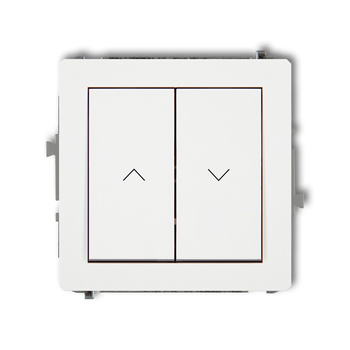 Mechanizm łącznika zwierny żaluzjowego Karlik seria DECO DWP-8 kolor biały