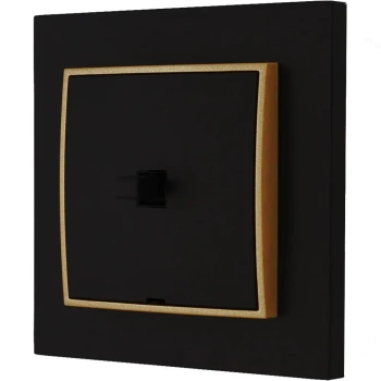 Włącznik pojedynczy styl usa karlik mini kolor czarny mat/złoty