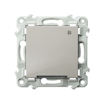 Łącznik krzyżowy z podświetleniem białym seria SZAFIR kolor Kaszmirowy beż symbol ŁP-4ZS/m/83