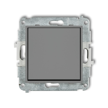 Mechanizm łącznika schodowego bez piktogramu Karlik seria ICON 27IWP-3.1 kolor szary mat