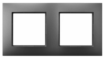 Ramka podwójna seria ARIA kolor Szary mat symbol R-2U/70