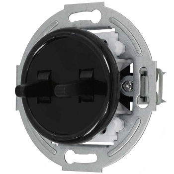 Włącznik podwójny seria retro styl loft kolor czarny TG-RE-210B