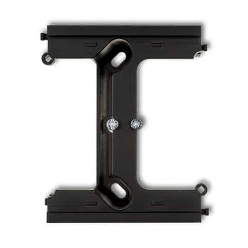 Moduł rozszerzający puszkę natynkową pojedynczą, składaną do ramek wielokrotnych DECO, MINI Karlik seria DECO / MINI 12DPU-2 kolor czarny mat