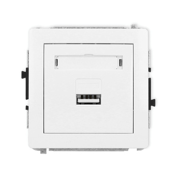 Mechanizm ładowarki USB pojedynczej USB A, 5W max., 5V, 1A Karlik seria DECO DCUSB-1 kolor biały