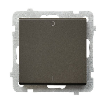 Łącznik dwubiegunowy seria SONATA kolor Czekoladowy metalik symbol ŁP-11R/m/40