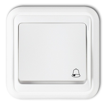 Łącznik zwierny dzwonek hermetyczny Karlik seria LIZA WPH-4 kolor biały