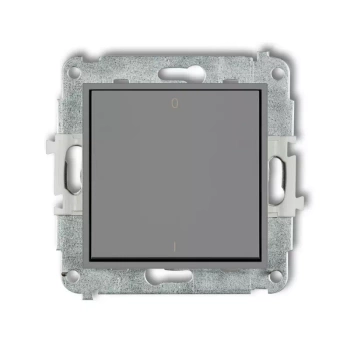 Mechanizm łącznika dwubiegunowego Karlik seria MINI 27MWP-9 kolor szary mat